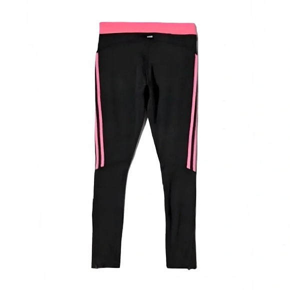 ADIDAS Climacool BLACK + FLAMINGO PINK Vintage Iconic Track Pants  SIZE: SMALL - Picture 2 of 4
